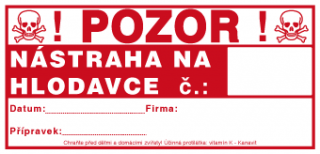 Levně Samolepka na deratizační staničku