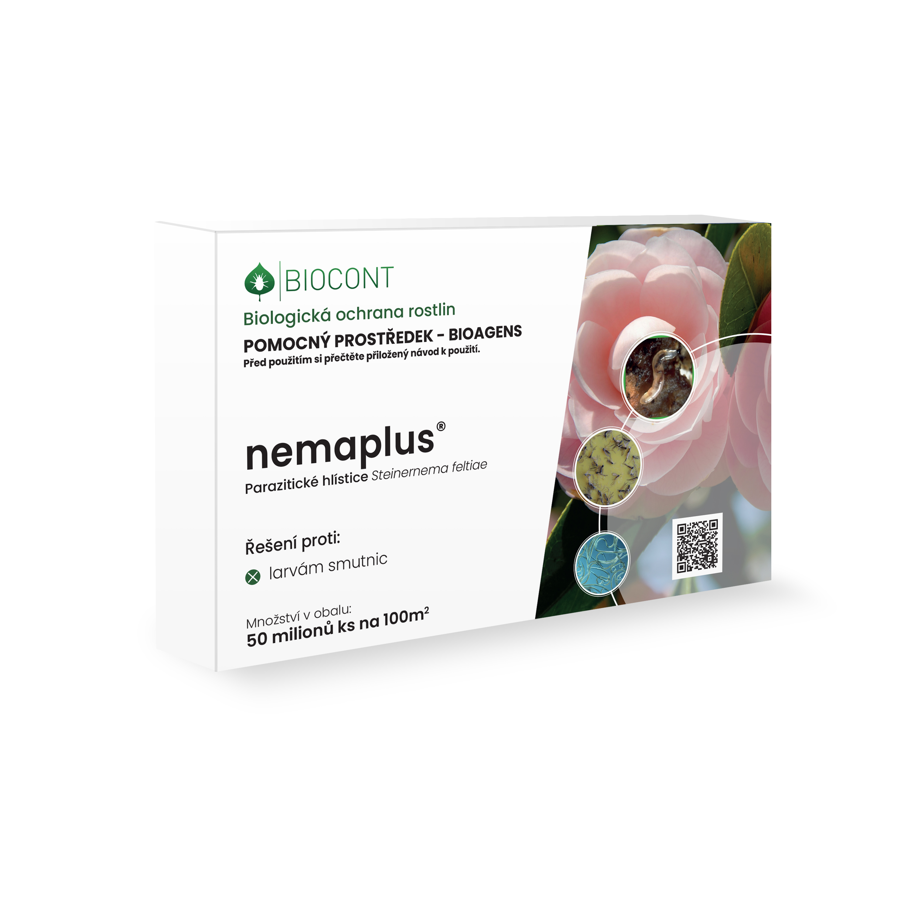 Levně Biocont Hlístice Steinernema proti larvám smutnic Nemaplus 50 milionů