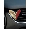 Dekorace do auta - Půlené srdce
