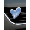 Dekorace do auta - Srdce modrý šeřík