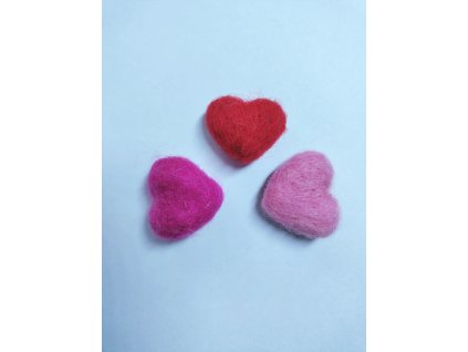 Plstěné srdíčko
