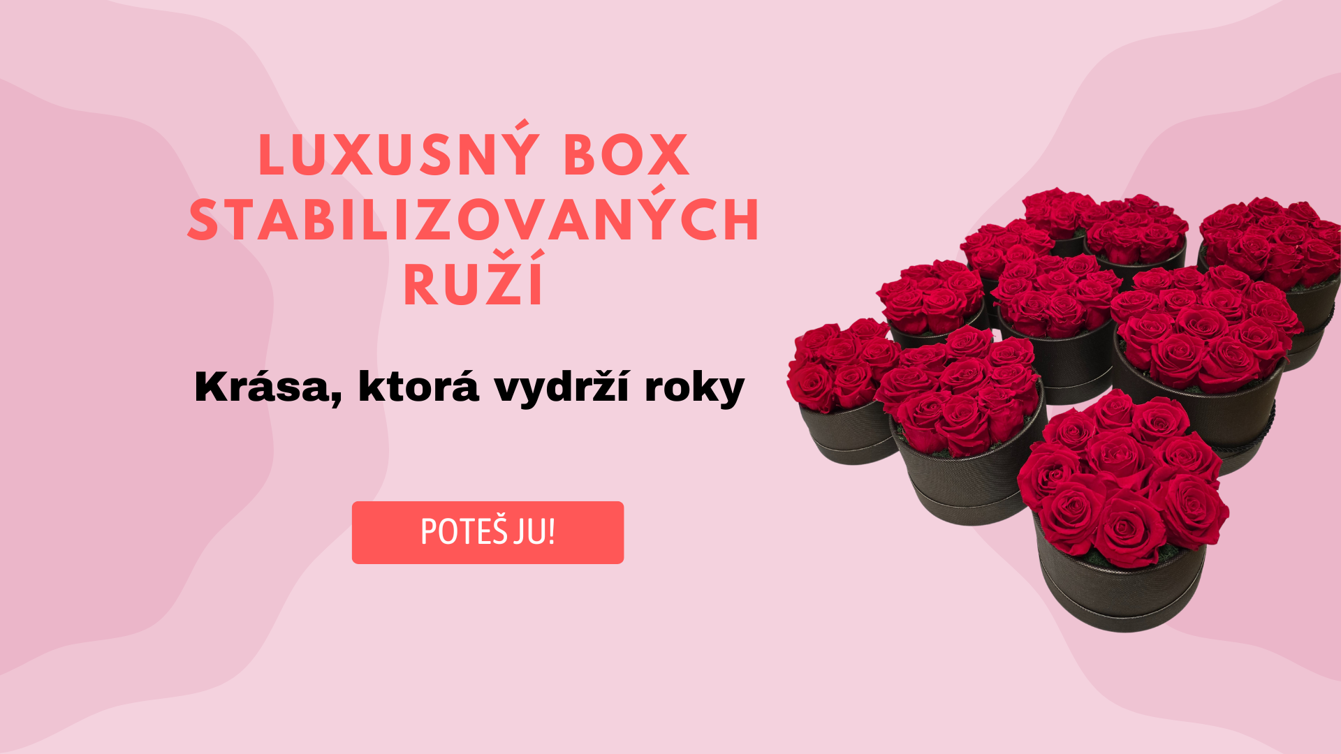 Box ruzi, darcek pre priatelku, frajerku, zenu, mamu