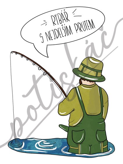 RYBAR S NEJDELSIM PRUTEM pro svetle