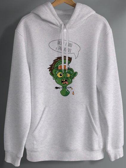 Mikina MÍSTO MOZKU Z PIVA KOSTKU