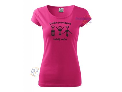 damske triko cvicim pravidelne kazdy vecer 4