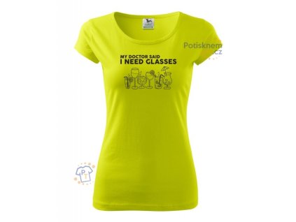 damske tricko i need glasses 4