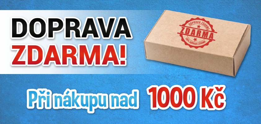 Doprava zdarma nad 1000 Kč