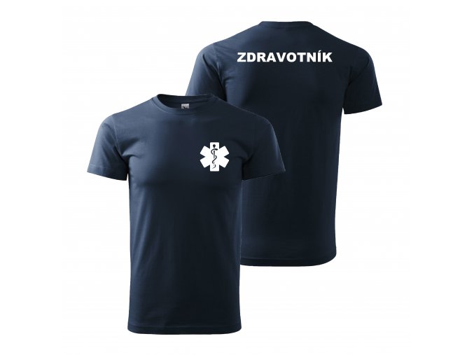 Zdravotník nám. modrá bílý potisk01