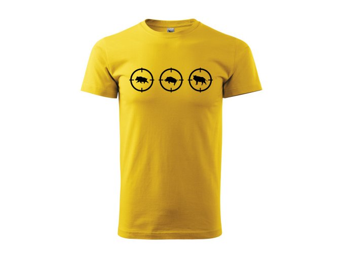 Tričko pro myslivce 047 žluté