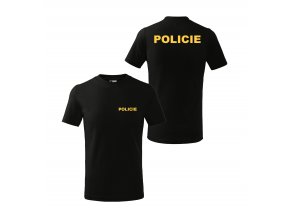 Tričko dětské Policie černé
