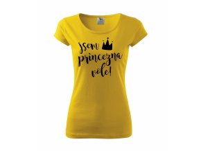 Tričko Jsem Princezna Vole 237 žluté
