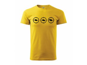 Tričko pro myslivce 047 žluté