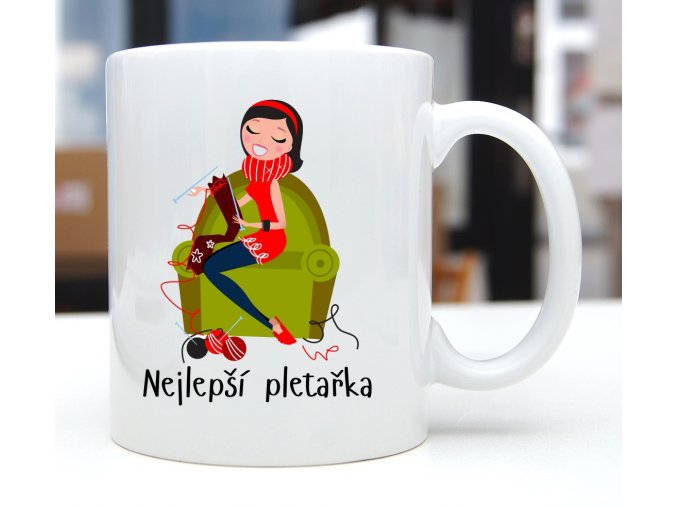 hrnek pletařka