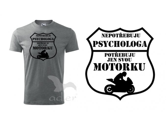 triko Psycholog biker