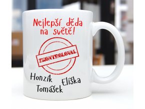 hrnek děda zkontrolován