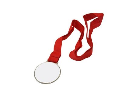 30768 medaile o 6 cm stribrna sublimace termotransfer