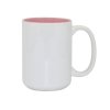 31279 bily hrnek max 500 ml a s barevnym vnitrkem ruzova sublimace termotransfer