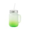 23310 sklenice mason jar 350 ml matna zeleny gradient