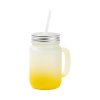 23300 sklenice mason jar 350 ml matna zluty gradient