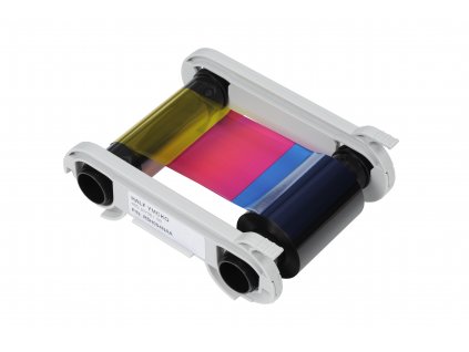 Half YMCKO color ribbon