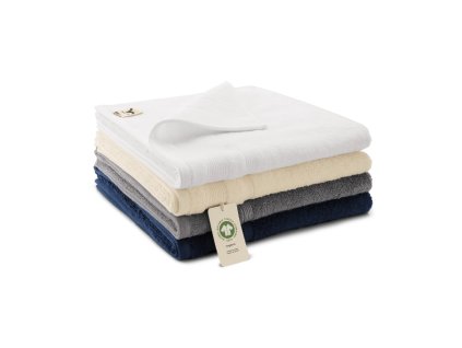 Organic (GOTS) Osuška unisex (Velkost 70 x 140 cm, Farba biela)