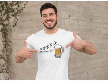 mockup of a muscular man pointing at his t shirt 28519