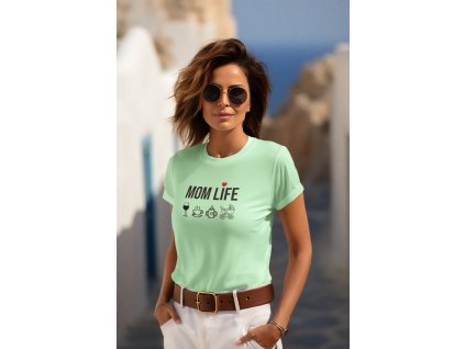 ai generated mockup of a woman wearing a round neck tee and sunglasses m39550(1)