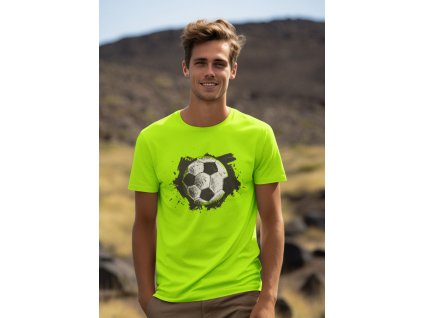 round neck tee mockup of a smiling man standing against some mountains for earth day m38194(1)