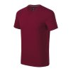 Action V-neck Tričko pánske (Velkost S, Farba garnet)
