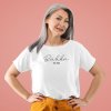 t shirt mockup featuring a senior woman posing at a studio 40321 r el2(4)