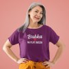 t shirt mockup featuring a senior woman posing at a studio 40321 r el2(2)