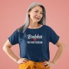 t shirt mockup featuring a senior woman posing at a studio 40321 r el2