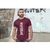 t shirt mockup of a man posing in front of a graffiti wall 28200(2)