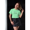 tee mockup of a girl with a leather skirt playing with her hair 26651(2)