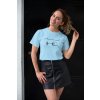 tee mockup of a girl with a leather skirt playing with her hair 26651(3)