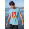 mockup of a tattooed young man by the sea wearing a t shirt 26767(2)