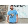 t shirt mockup of a man posing in front of a graffiti wall 28200(2)