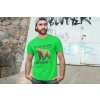t shirt mockup of a man posing in front of a graffiti wall 28200(3)