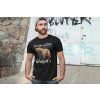 t shirt mockup of a man posing in front of a graffiti wall 28200(4)