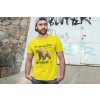 t shirt mockup of a man posing in front of a graffiti wall 28200(1)