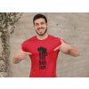 mockup of a muscular man pointing at his t shirt 28519(3)