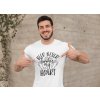 mockup of a muscular man pointing at his t shirt 28519(5)