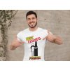 mockup of a muscular man pointing at his t shirt 28519(4)