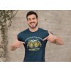 mockup of a muscular man pointing at his t shirt 28519