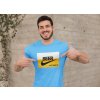 mockup of a muscular man pointing at his t shirt 28519