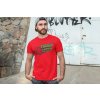 t shirt mockup of a man posing in front of a graffiti wall 28200(7)
