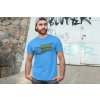 t shirt mockup of a man posing in front of a graffiti wall 28200(8)