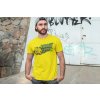 t shirt mockup of a man posing in front of a graffiti wall 28200(4)