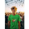 ai generated mockup of a happy man wearing a t shirt in a music festival m35827(3)