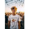 ai generated mockup of a happy man wearing a t shirt in a music festival m35827(4)